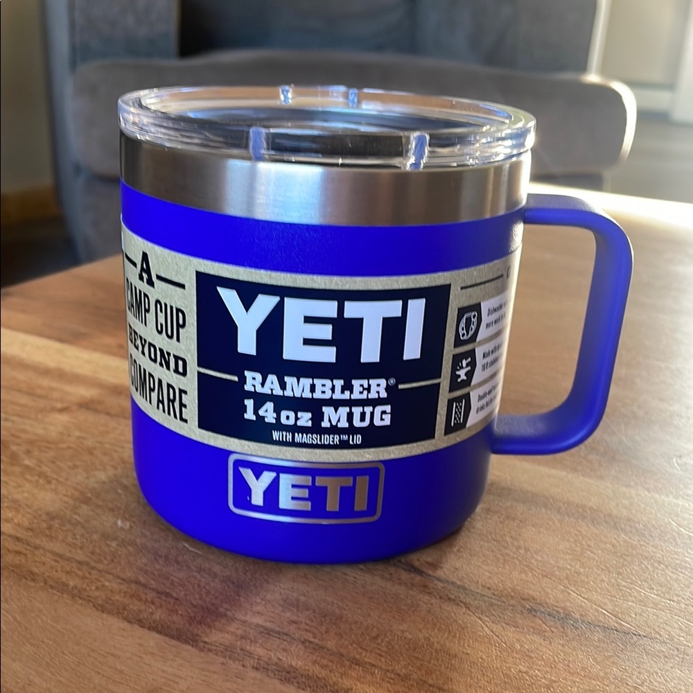 YETI Rambler 14oz Blue Mug